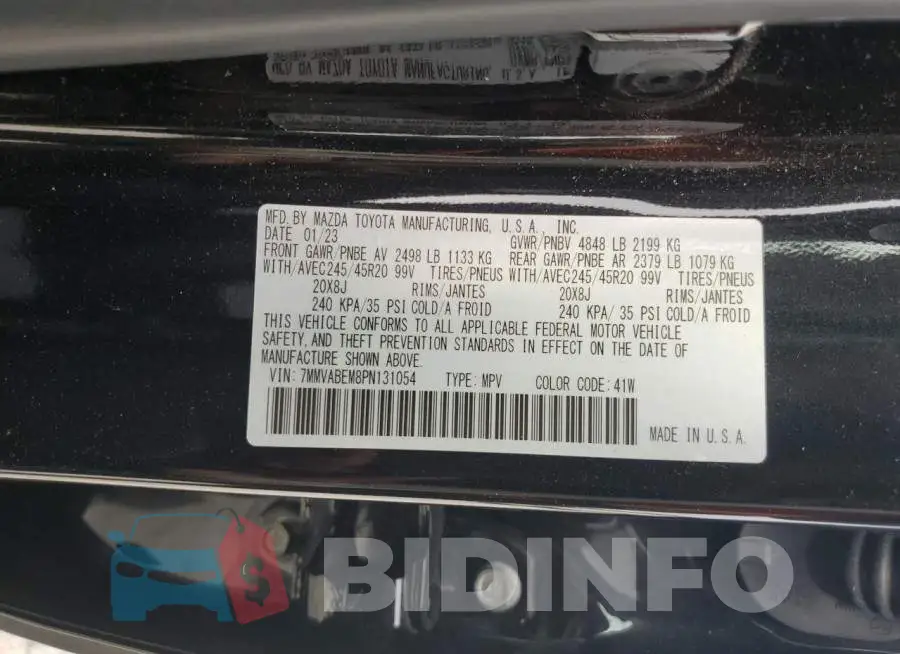 7MMVABEM8PN131054 Photo# 13