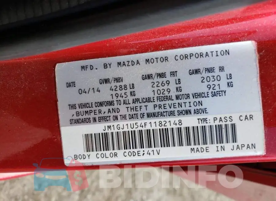 JM1GJ1U54F1182148 Photo# 12