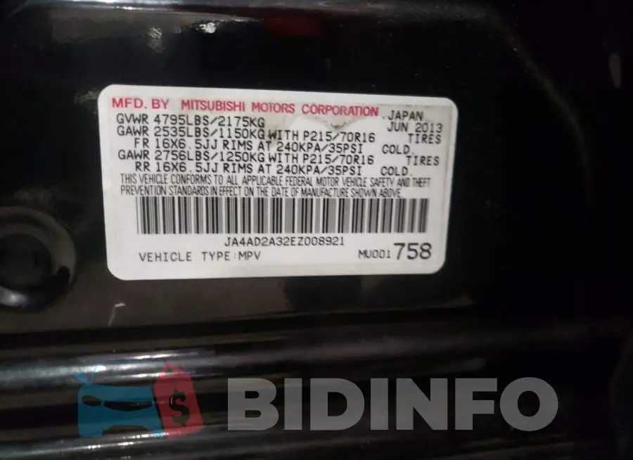 JA4AD2A32EZ008921 Photo# 13