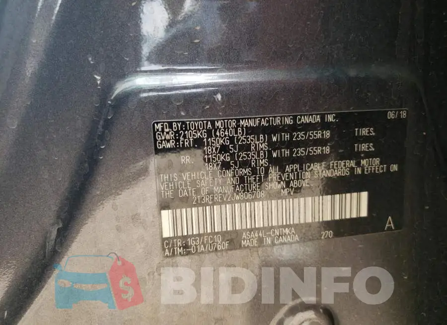 2T3RFREV2JW806708 Photo# 13