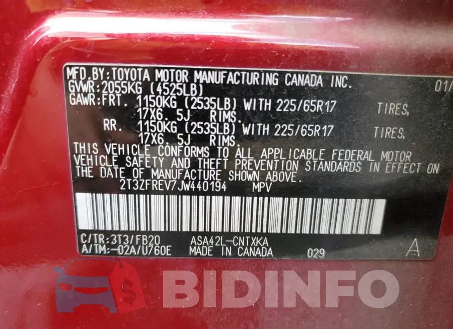 2T3ZFREV7JW440194 Photo# 13