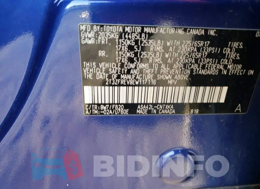 2T3ZFREV8EW117116 Photo# 12