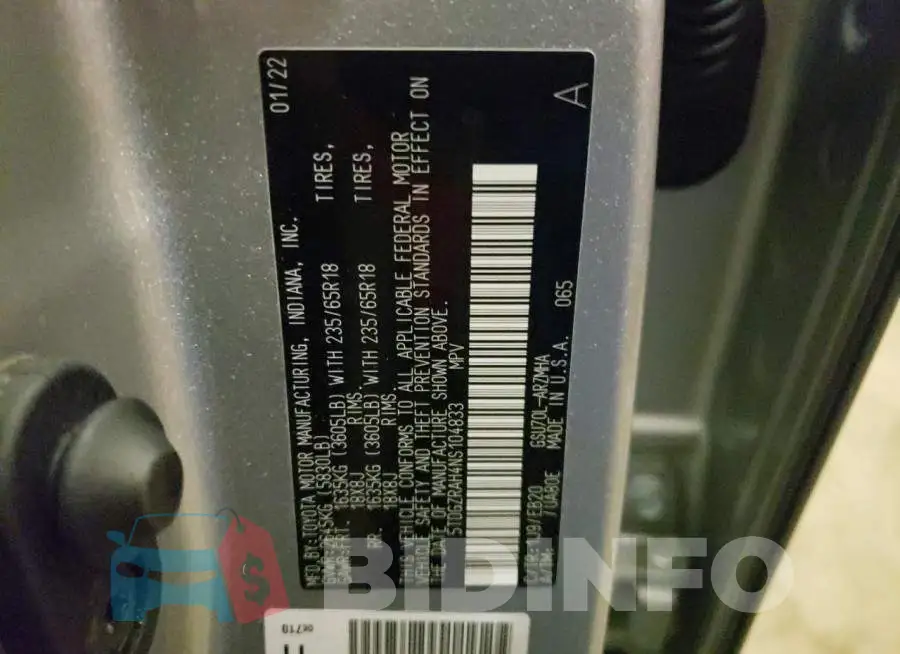 5TDGZRAH4NS104833 Photo# 12