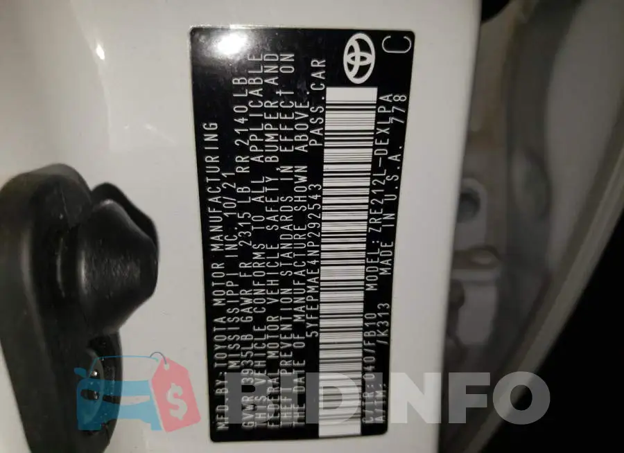 5YFEPMAE4NP292543 Photo# 12