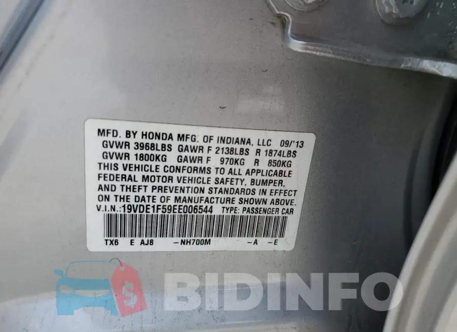 19VDE1F59EE006544 Photo# 13