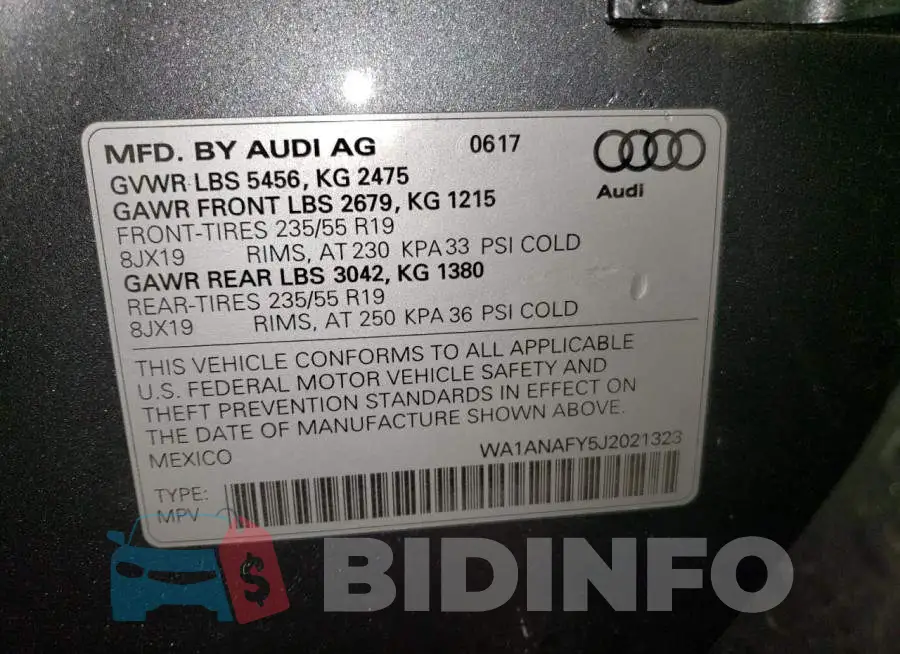 WA1ANAFY5J2021323 Photo# 13