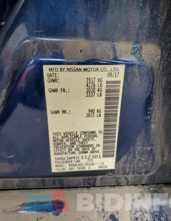 1N4AL3AP4JC112301 Photo# 12