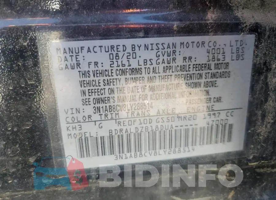 3N1AB8CV8LY288514 Photo# 12
