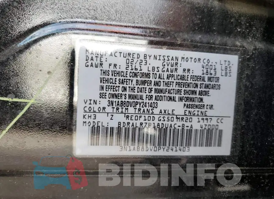 3N1AB8DV0PY241403 Photo# 12