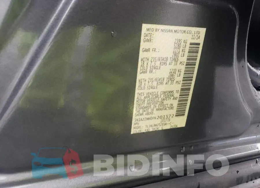 5N1AZ2MH0FN201572 Photo# 12