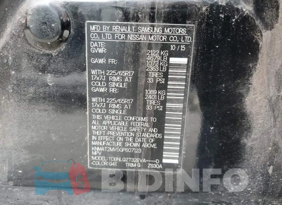 KNMAT2MV5GP607123 Photo# 13