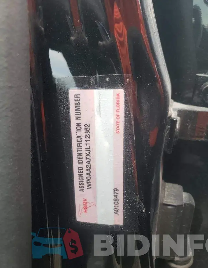 WP0AA2A7XJL112362 Photo# 12