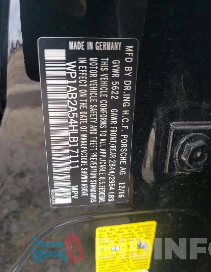 WP1AB2A54HLB17111 Photo# 13