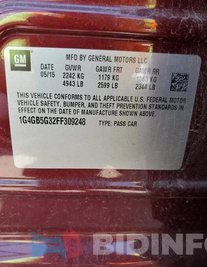 1G4GB5G32FF309248 Photo# 12