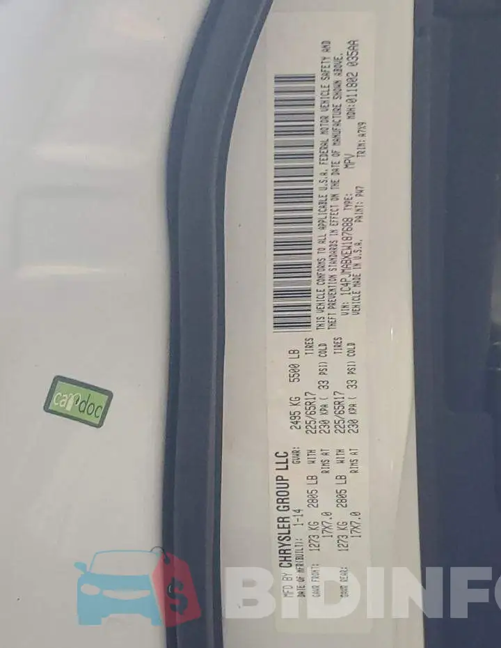 1C4PJMABXEW187688 Photo# 13
