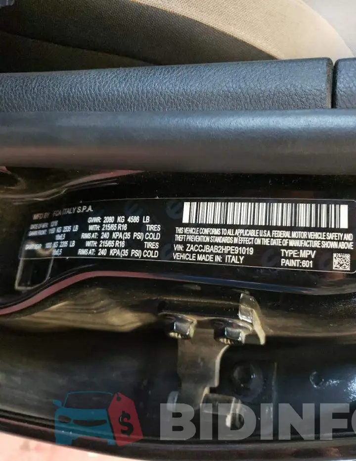 ZACCJBAB2HPE91019 Photo# 13