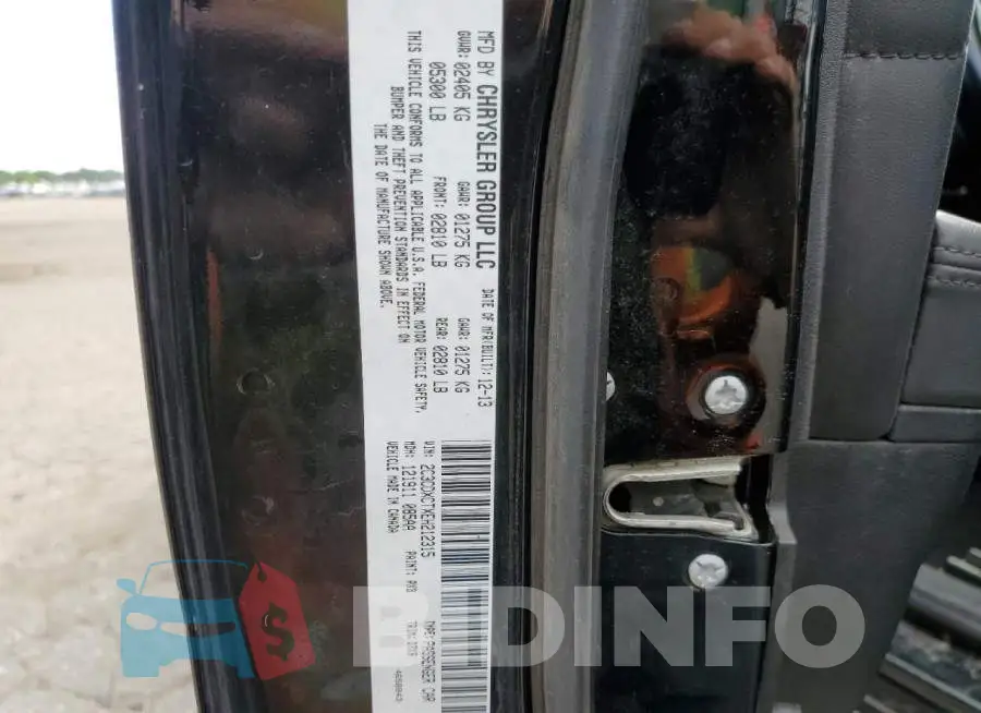 2C3CDXCTXEH212315 Photo# 12