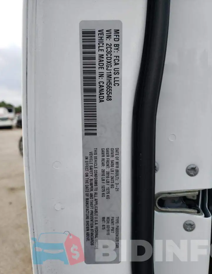 2C3CDXGJ1MH565548 Photo# 12