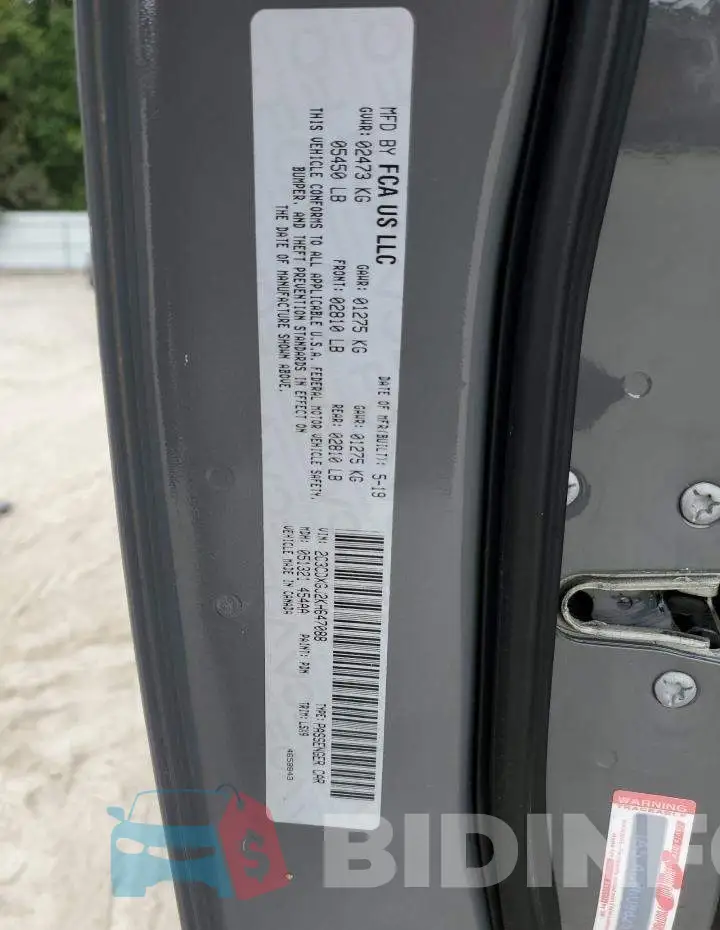 2C3CDXGJ2KH647088 Photo# 13