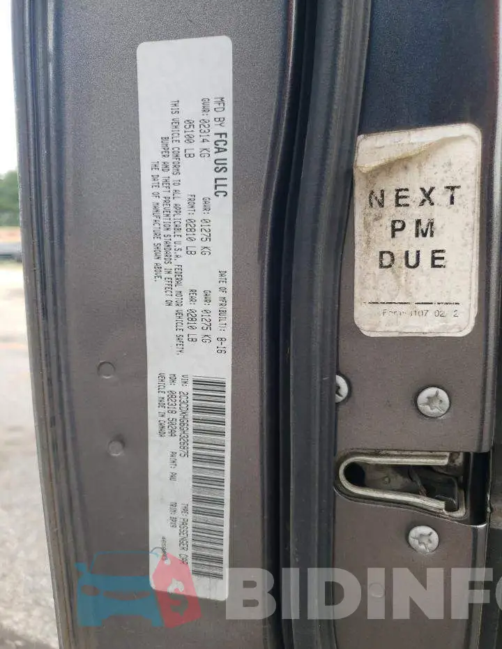 2C3CDXHG6GH326875 Photo# 12