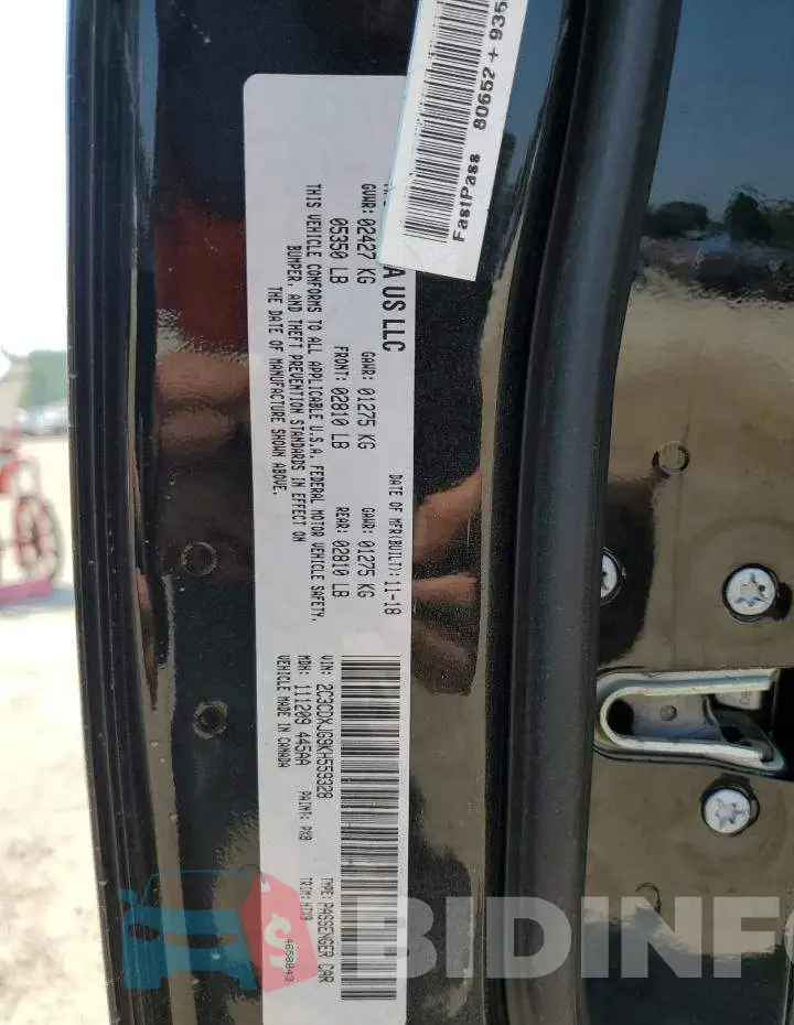 2C3CDXJG9KH559328 Photo# 12