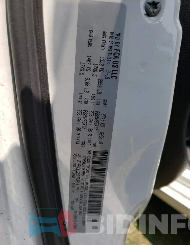 2C4RDGEG2KR769618 Photo# 12