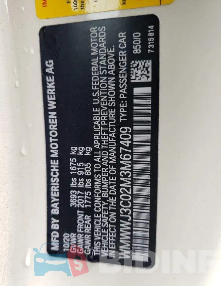 WMWWJ3C02M3M67409 Photo# 12