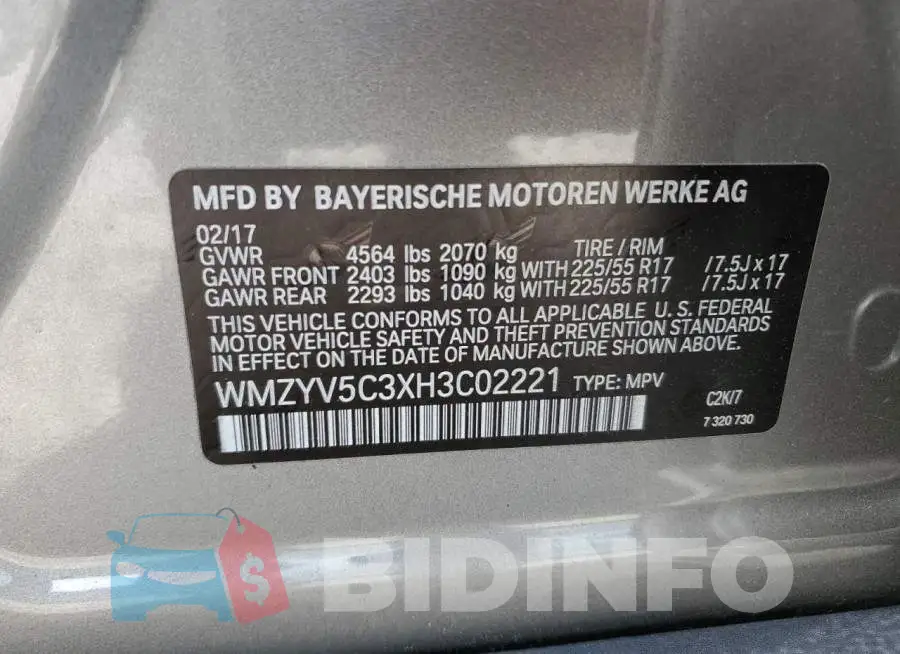 WMZYV5C3XH3C02221 Photo# 12