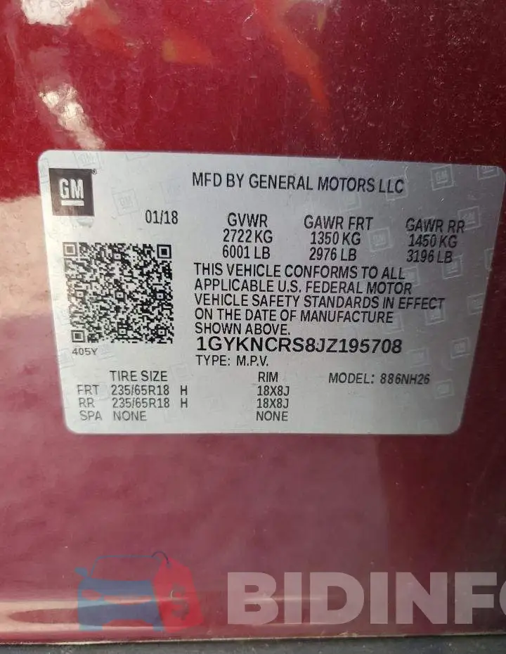 1GYKNCRS8JZ195708 Photo# 13