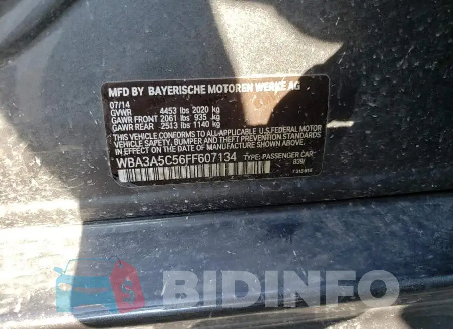 WBA3A5C56FF607134 Photo# 12