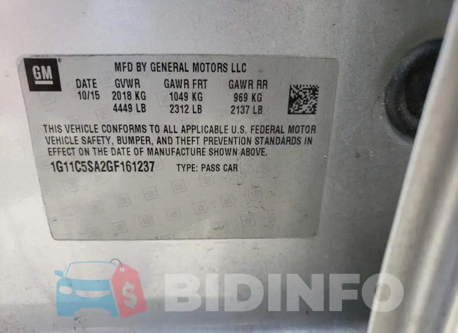 1G11C5SA2GF161237 Photo# 12