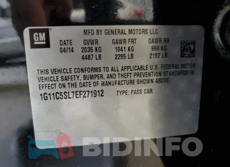 1G11C5SL7EF271912 Photo# 12