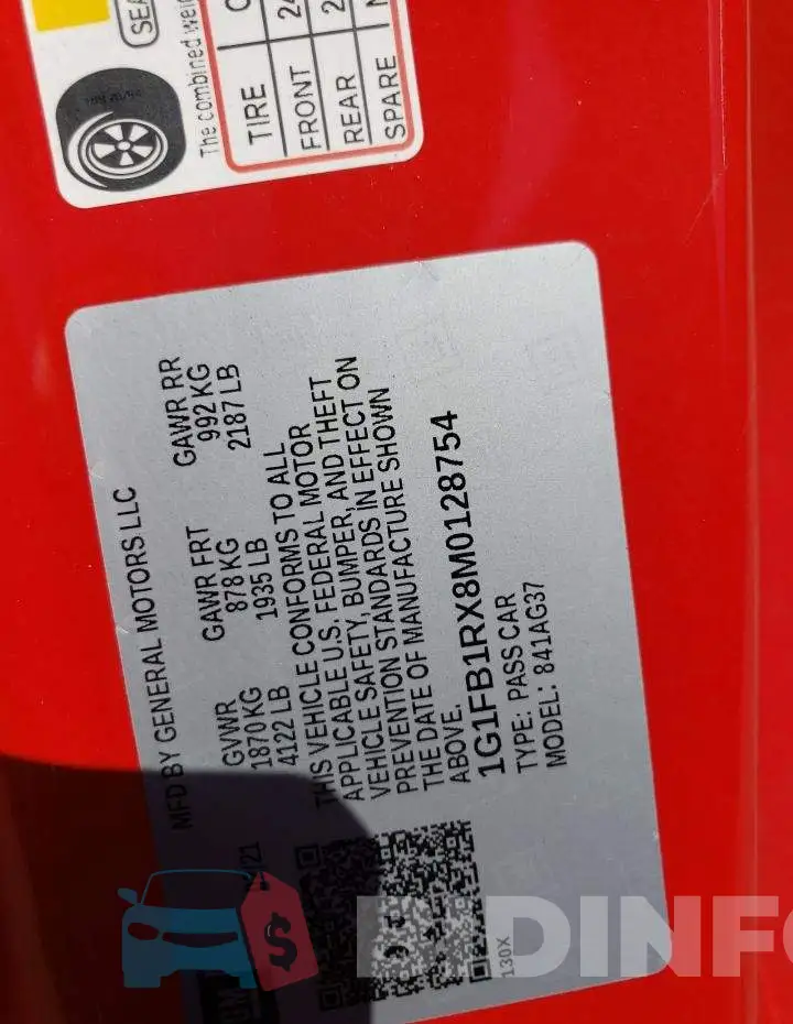1G1FB1RX8M0128754 Photo# 12