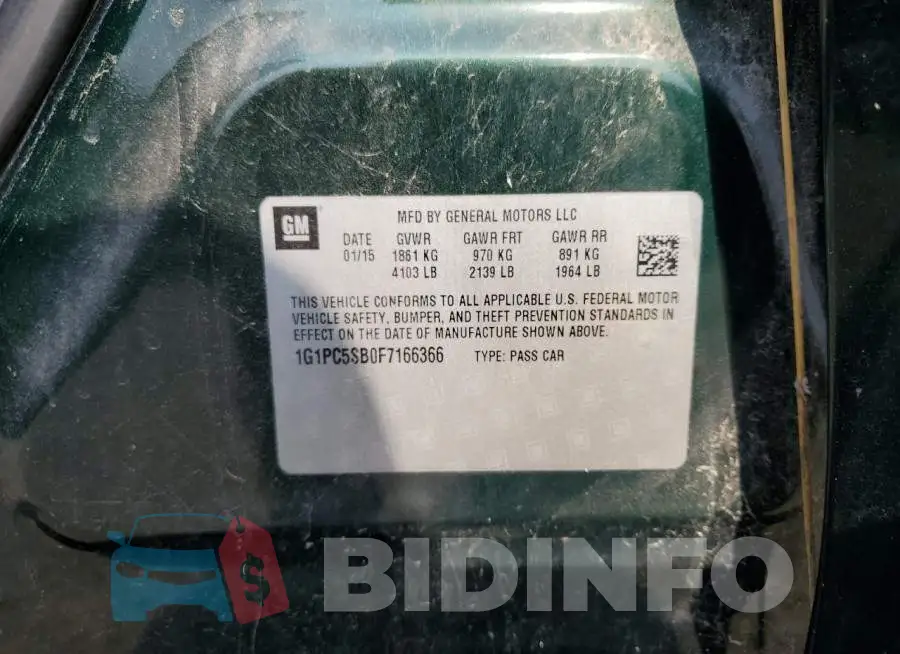 1G1PC5SB0F7166366 Photo# 12