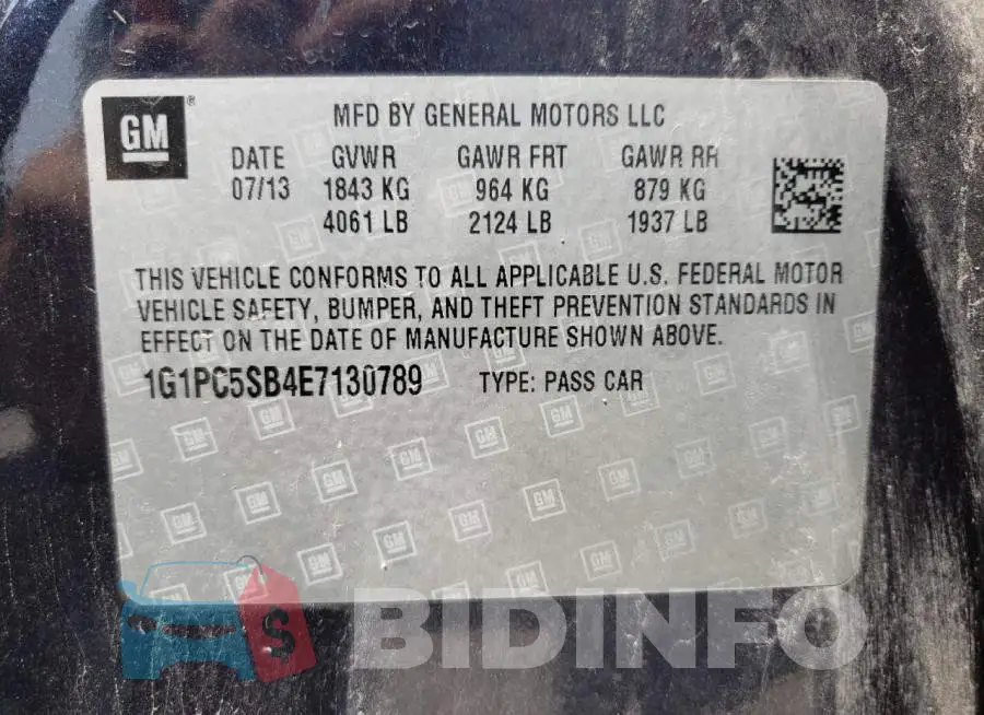 1G1PC5SB4E7130789 Photo# 12