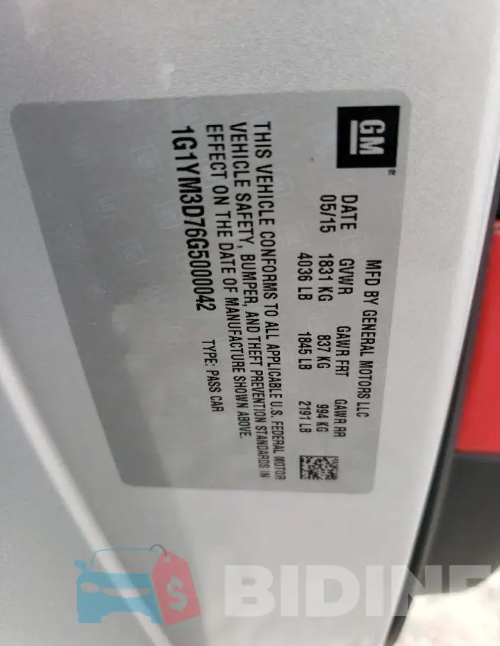 1G1YM3D76G5000042 Photo# 12