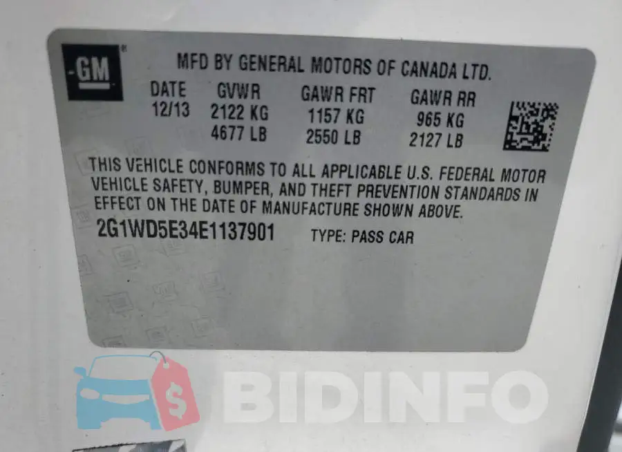 2G1WD5E34E1137901 Photo# 12