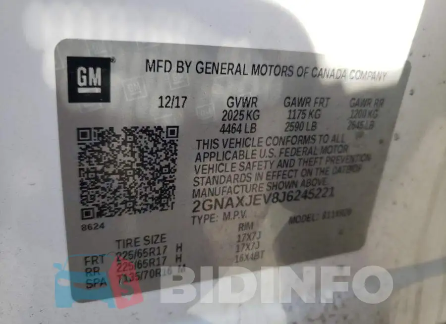 2GNAXJEV8J6245221 Photo# 13
