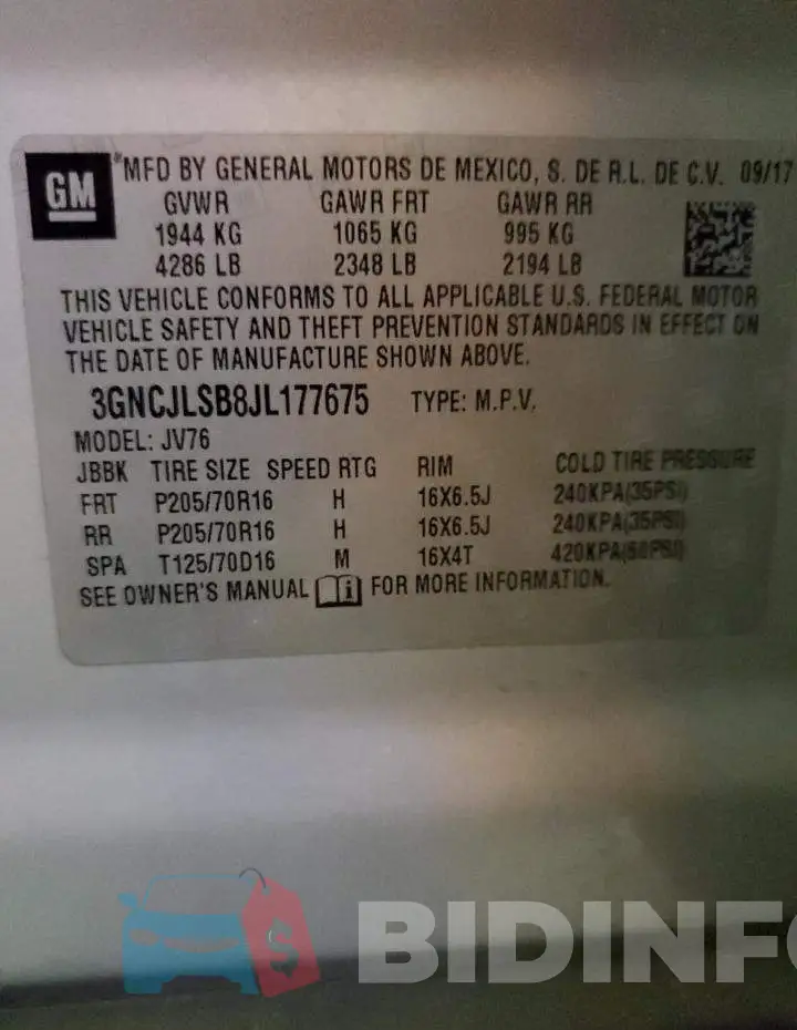 3GNCJLSB8JL177675 Photo# 12
