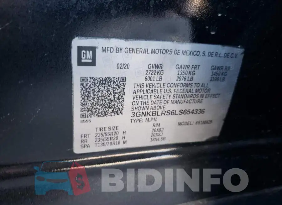 3GNKBLRS6LS654336 Photo# 13