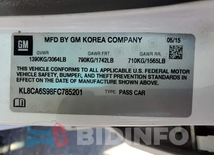 KL8CA6S98FC785201 Photo# 12