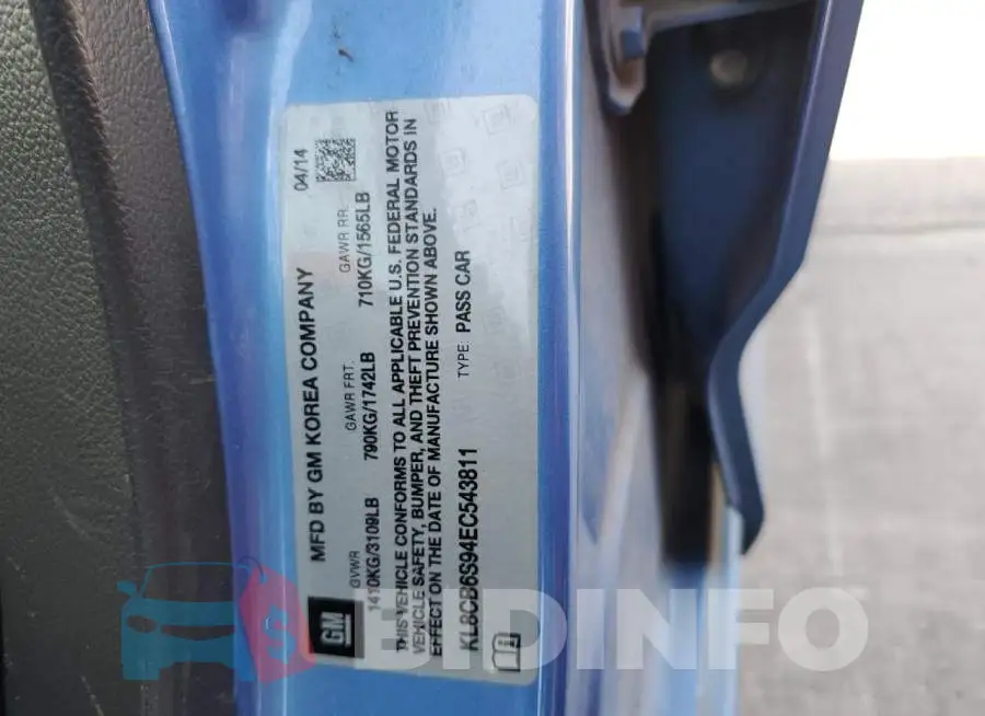 KL8CB6S94EC543811 Photo# 12