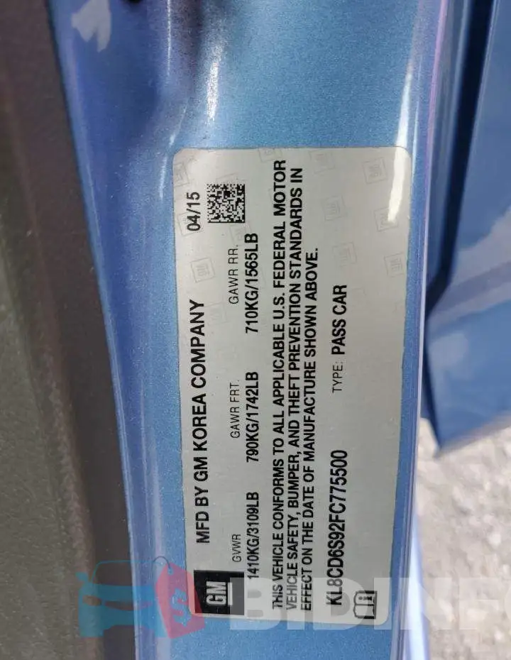 KL8CD6S92FC775500 Photo# 12