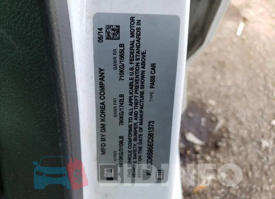KL8CD6S95EC561373 Photo# 12
