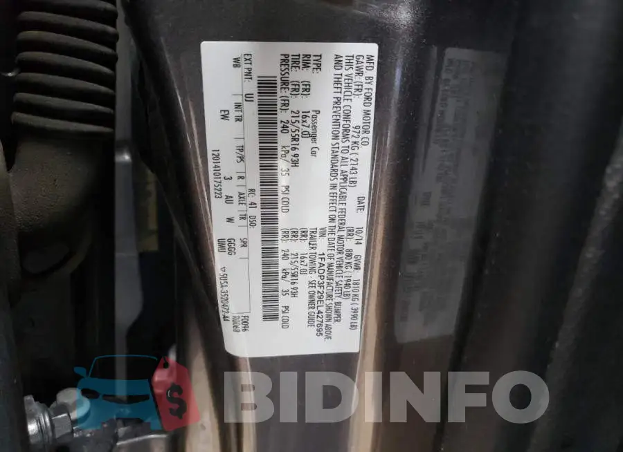 1FADP3F29EL427695 Photo# 12
