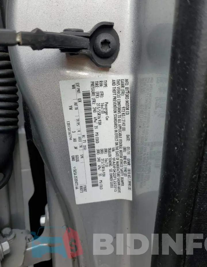 1FADP3K22FL223313 Photo# 12