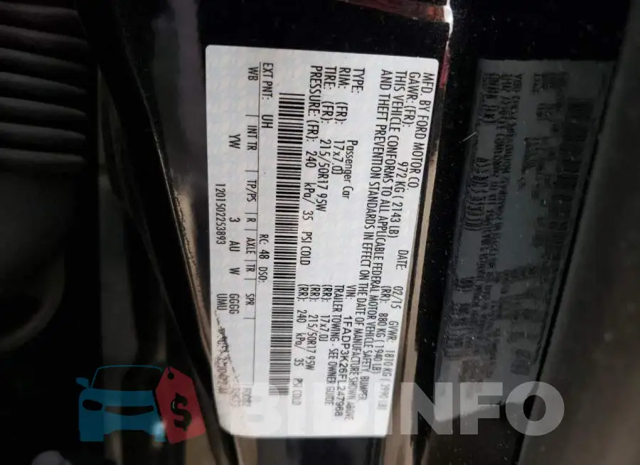 1FADP3K26FL247968 Photo# 12