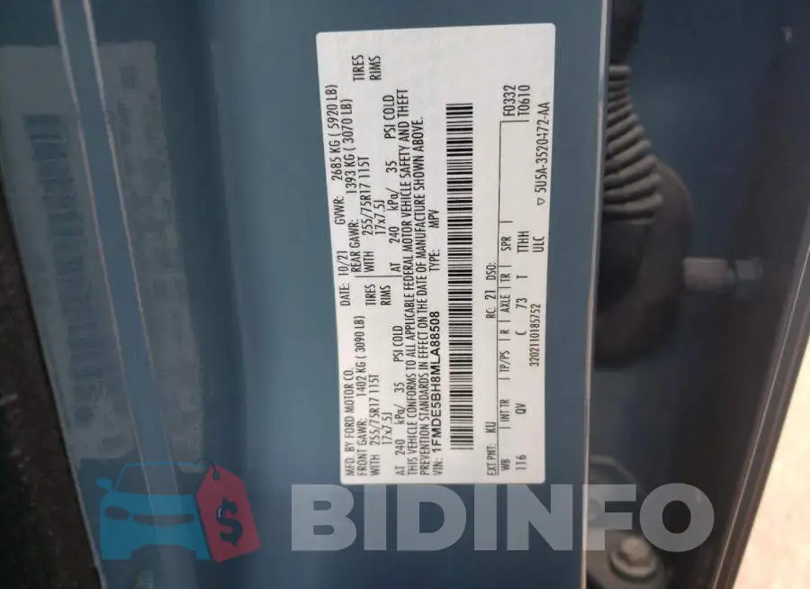 1FMDE5BH8MLA88508 Photo# 12