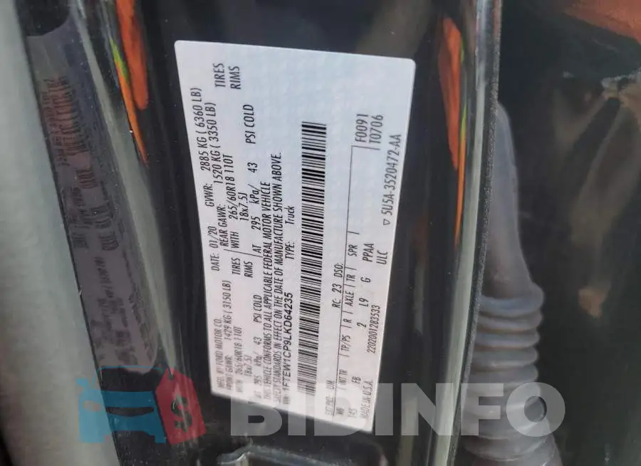 1FTEW1CP9LKD64235 Photo# 12