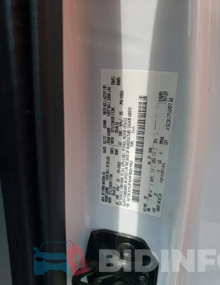 1FTEX1CPXHFB29162 Photo# 12
